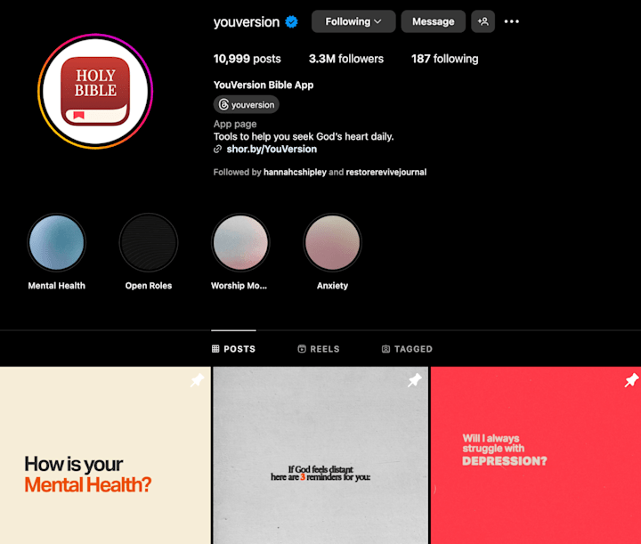 Cover image for YouVersion Social Media