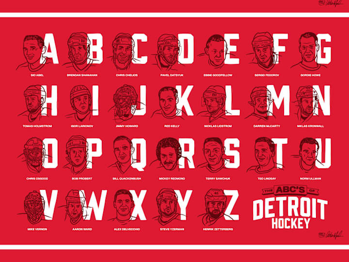 Cover image for The ABC's of Detroit Hockey