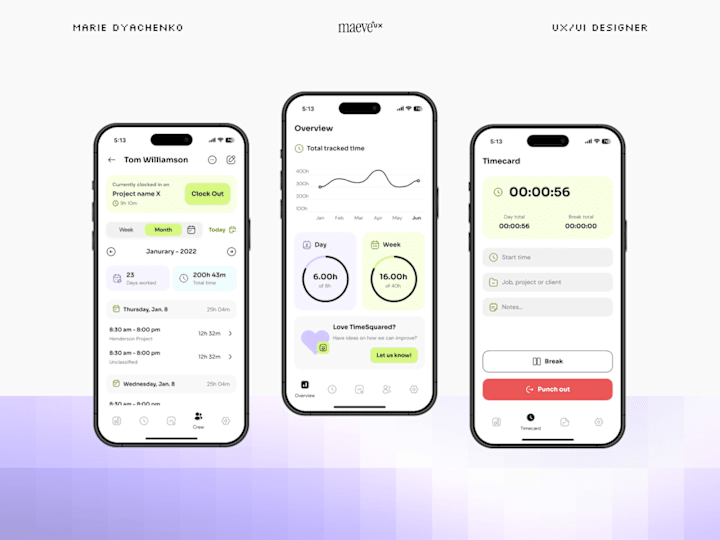 Cover image for TimeSquared –– Time tracking app 