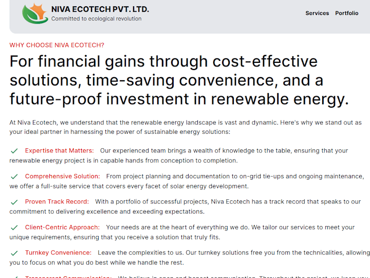 Cover image for Niva Ecotech