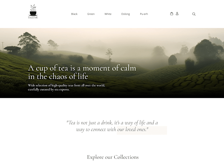 Cover image for Responsive Website for Tea Shop HTML/CSS