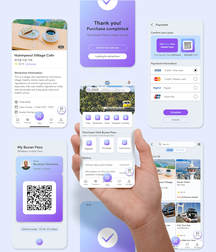 Cover image for UI & UX Redesign the "Visit Busan Pass" app