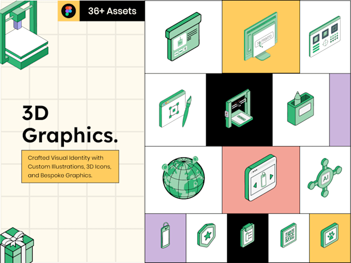 Cover image for Visual Identity for 3D Printo