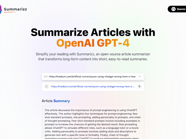 Cover image for Summarize Articles with OpenAI GPT-4