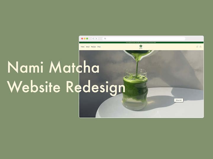 Cover image for Nami Matcha Website Redesign