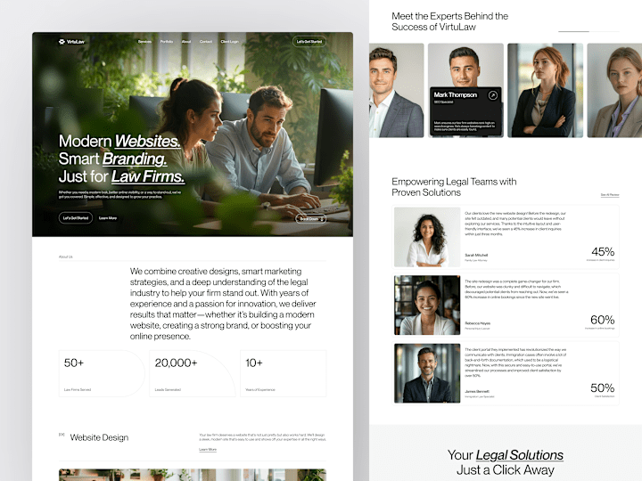 Cover image for Virtulaw - Law Firm Landing Page