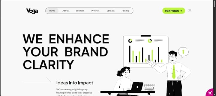 Cover image for Voga Digital Agency Website Development