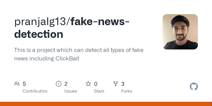 Cover image for pranjalg13/fake-news-detection