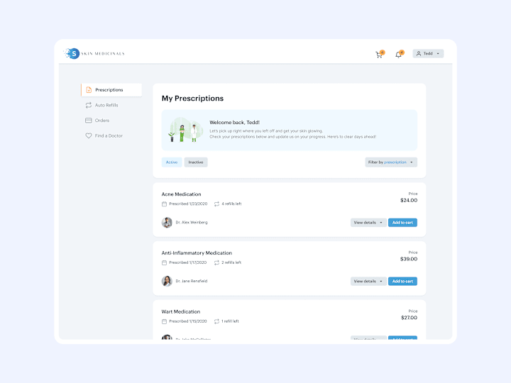 Cover image for MedTech SaaS Platform UX/UI