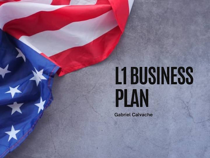 Cover image for L1 Business Plan - A Customized and Compelling Plan for you.