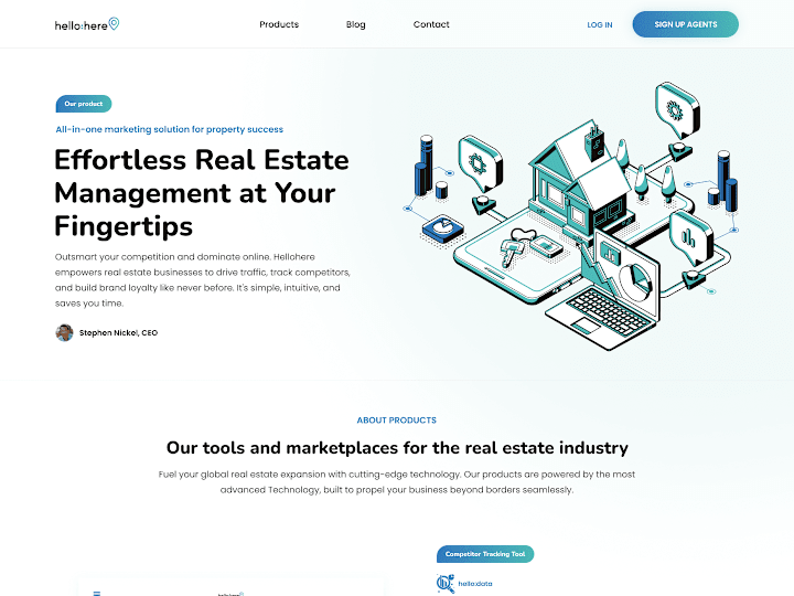 Cover image for Real Estate website UI/UX design on Figma 