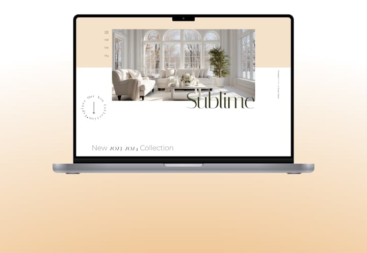 Cover image for Sublime · Luxury Furniture E-commerce Design