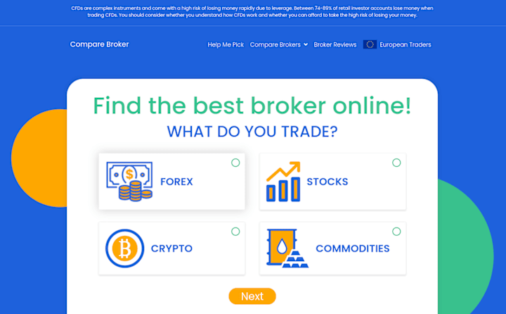 Cover image for CompareBroker.io - Find the best broker online!