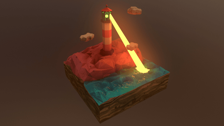 Cover image for Low Poly Lighthouse