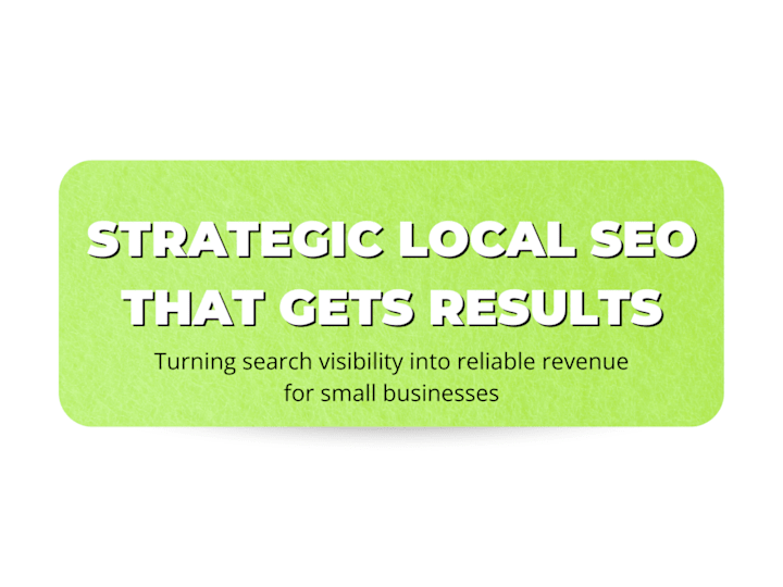 Cover image for Local SEO Expert: Helping Businesses Dominate Search Results