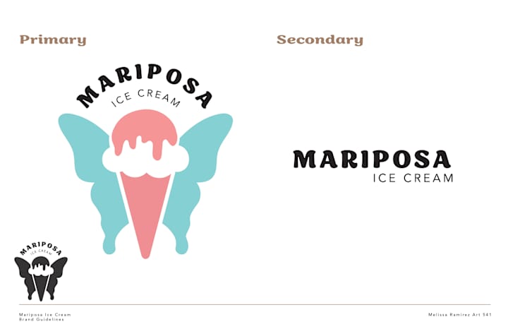 Cover image for Mariposa Ice Cream Rebrand Design