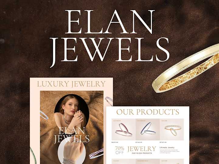 Cover image for Brochure Marketing Campaign for Luxury Jewelry