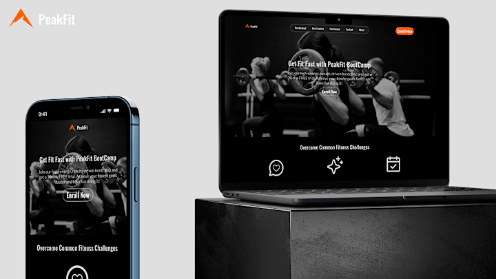 Cover image for PeakFit Bootcamp Landing page 