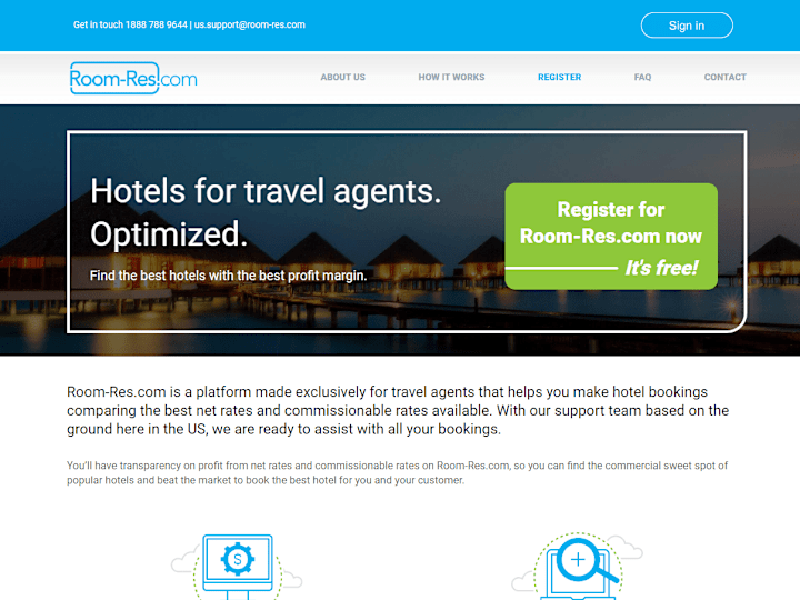 Cover image for Room-Res.com - Wholesale Hotel Bookings for Travel Agents