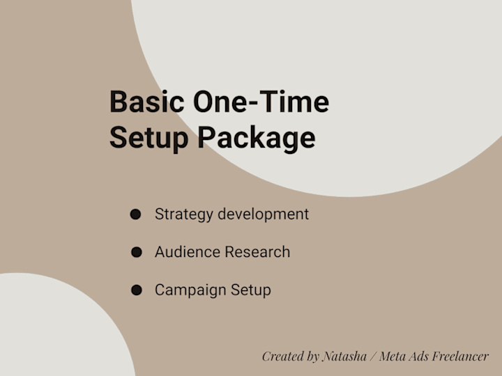 Cover image for Basic Ad Campaign Setup(One-time)Package