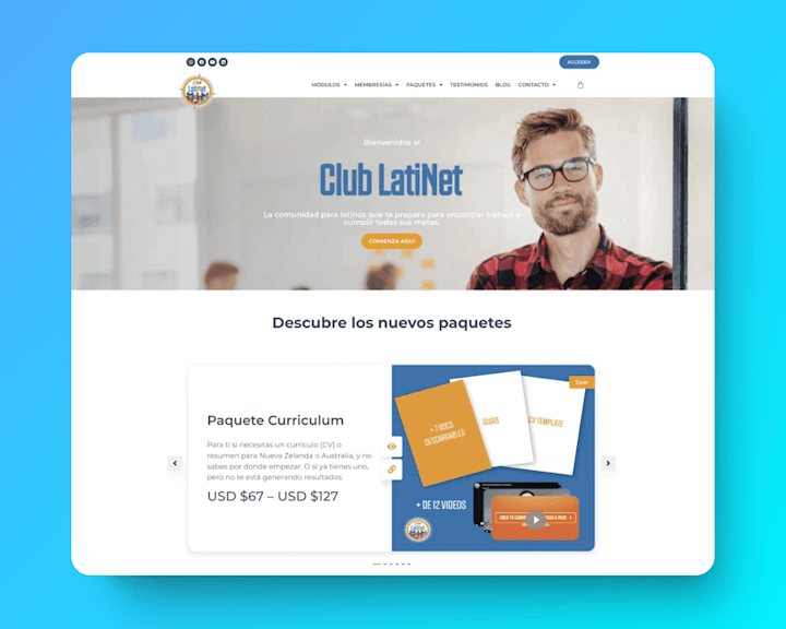 Cover image for Club LatiNet - Paid Membership Website