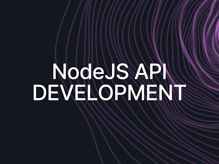 Cover image for I will Create Node Js Backend API's for you