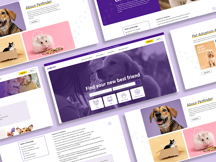 Cover image for Petfinder - Website Redesign