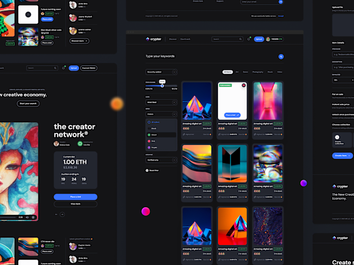 Cover image for UI UX for NFT MarketPlace