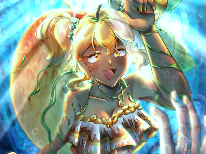 Cover image for Summer Fruit Mermaid Collab Illustration