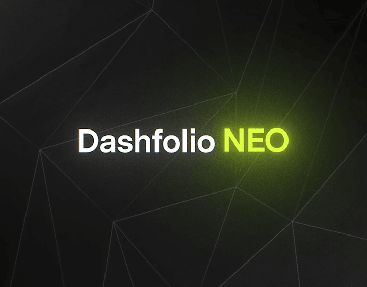 Cover image for Dashfolio Neo Framer Template