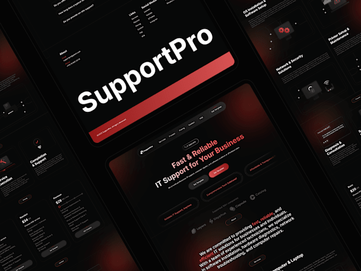 Cover image for SupportPro - IT Agency Template