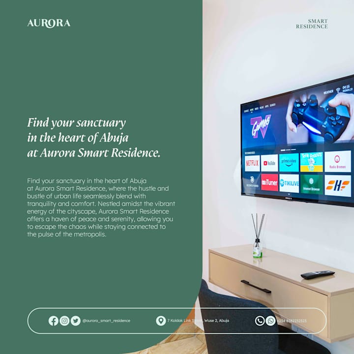 Cover image for Social Media Designs for AURORA SMART RESIDENCE NIGERIA