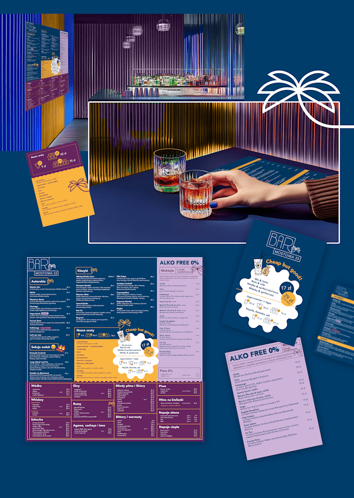 Cover image for Menu design - Bar Mostowa33, 2025
