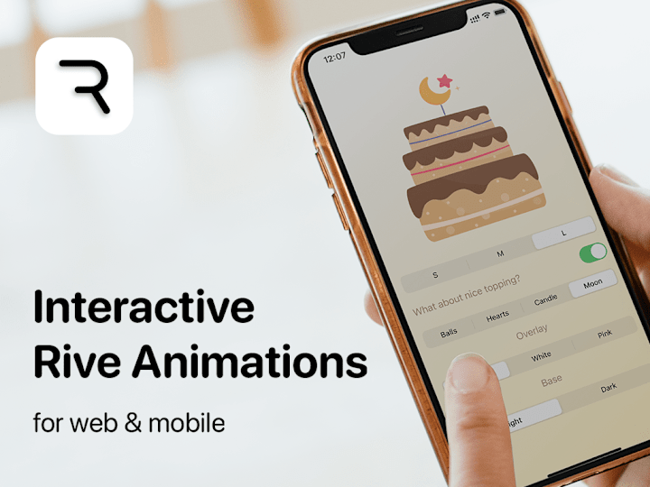 Cover image for Interactive Rive animation for your website or app