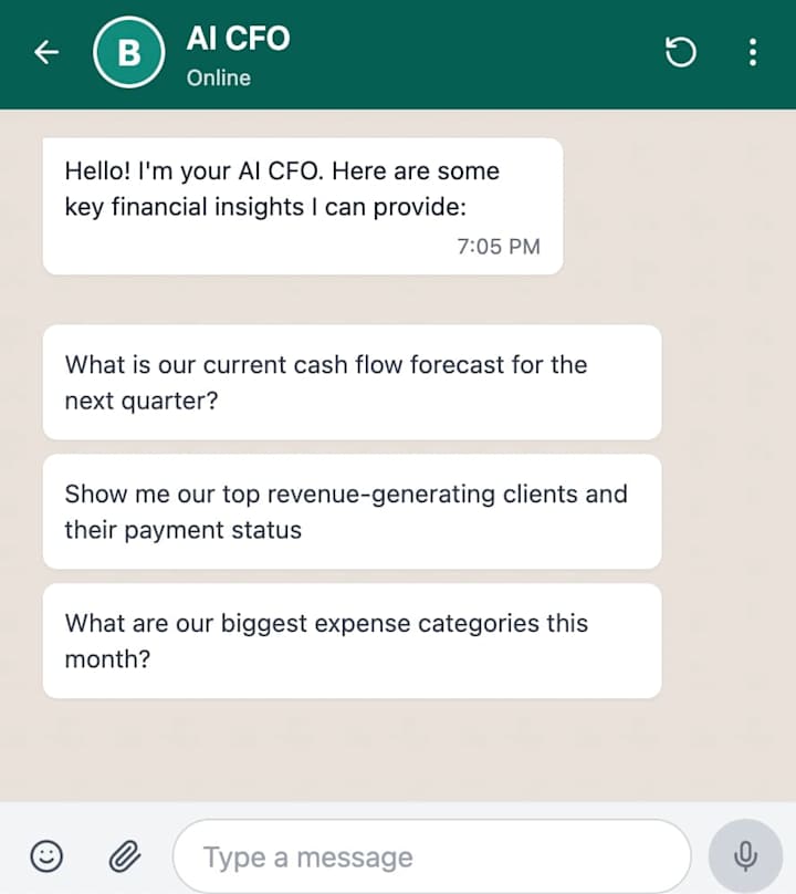 Cover image for Whatsapp CFO