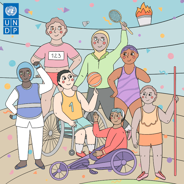 Cover image for Olympics and Paralympics illu - UNDP