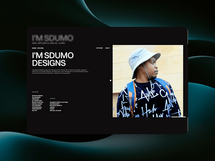 Cover image for SDUMO DESIGNS PORTFOLIO WEBSITE