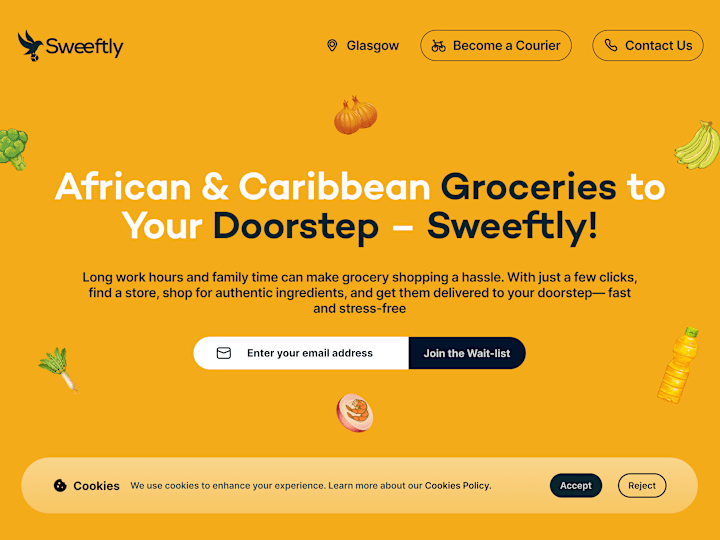 Cover image for Website and Mobile App of Sweeftly.