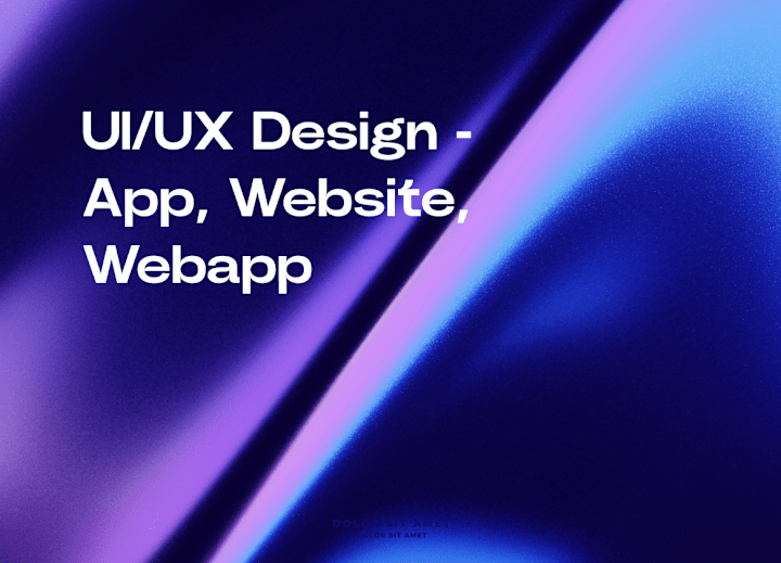 Cover image for UI/UX Design - Website, App, Webapp