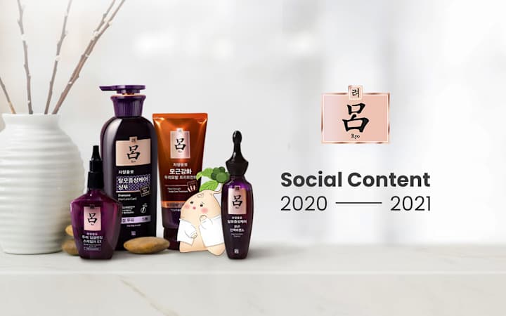 Cover image for Social Media Content for a Hair Care Brand