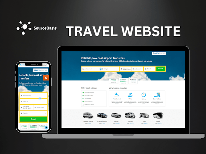 Cover image for Travel Services Website