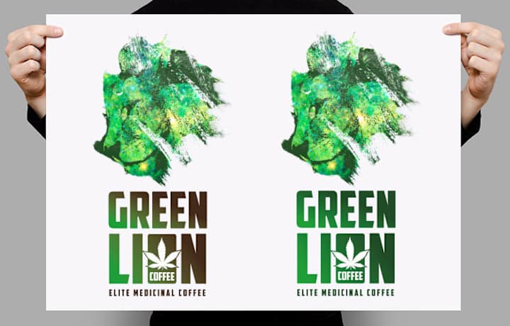 Cover image for Logo design: Green Lion - Medicinal coffee