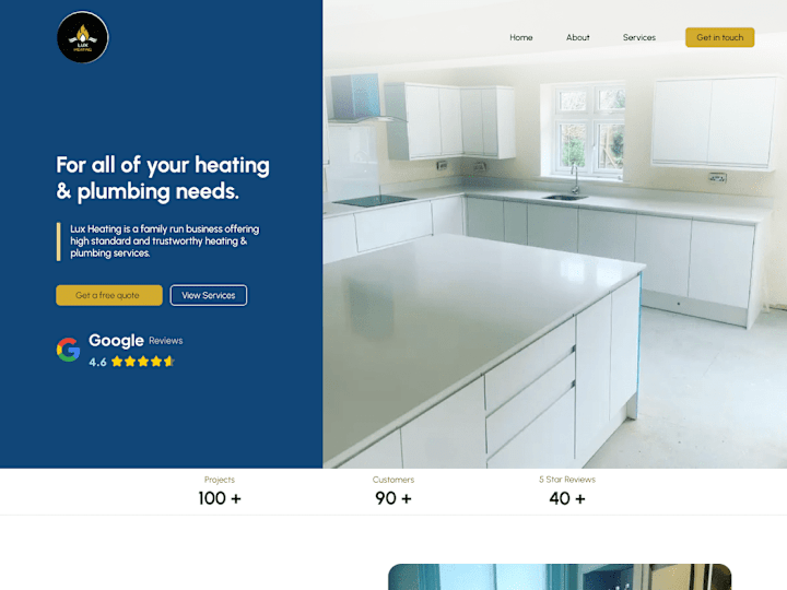 Cover image for Full redesign of the Lux Heating website