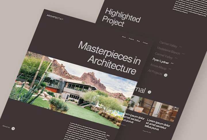 Cover image for Architect Firm Website