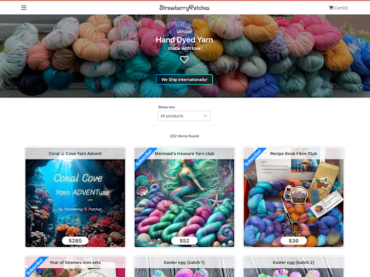 Cover image for Strawberry Patches Yarns