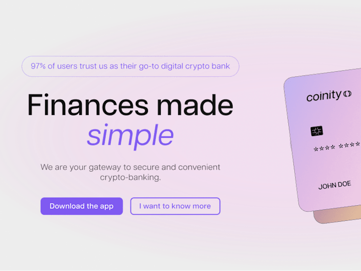 Cover image for Diseño web / Banco crypto 