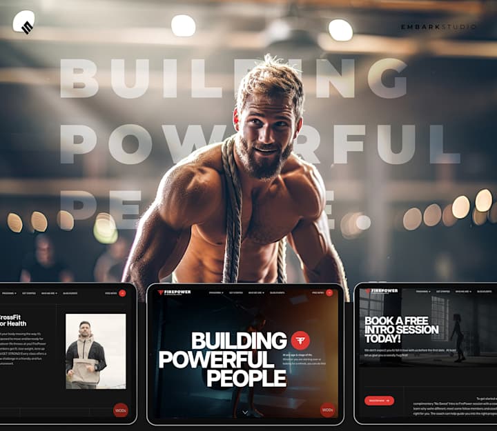 Cover image for Reebok Crossfit FirePower - Branding & Web design