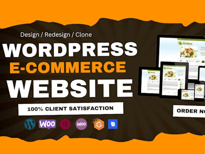 Cover image for wordpress woocommerce store, ecommerce website, online webshop