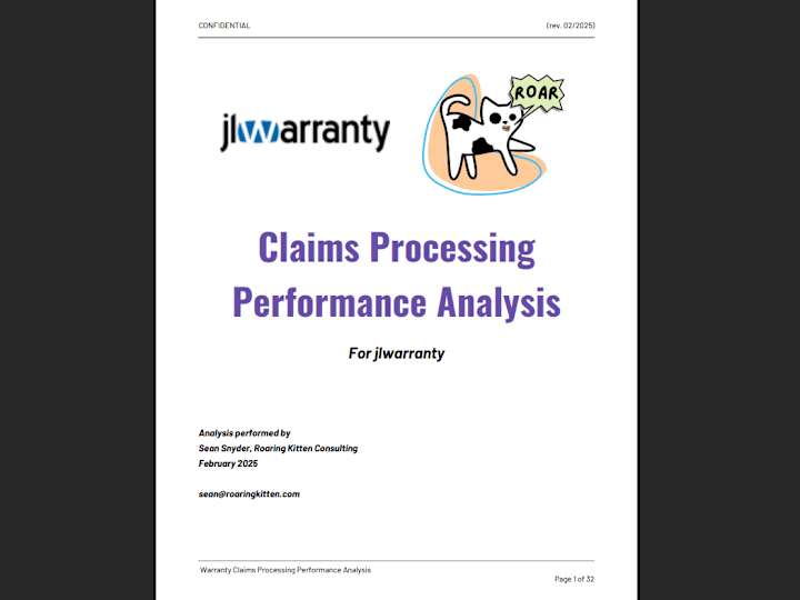 Cover image for Claims Processing Performance/Trace File Analysis