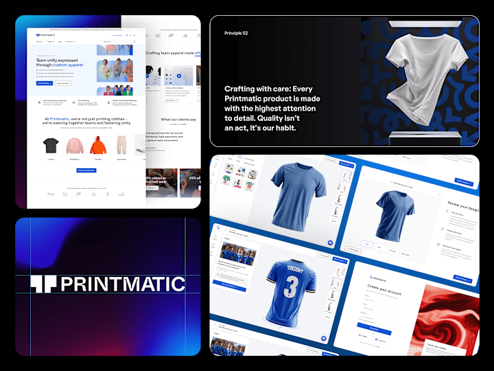 Cover image for [SaaS] Printmatic - UI/UX design for Custom Apparel platform